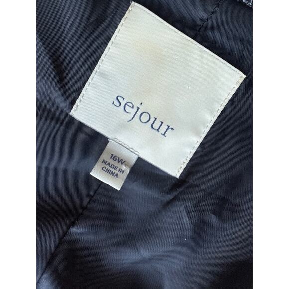 Sejour Basic Blazer in Gray Size 16W - Picture 5 of 6
